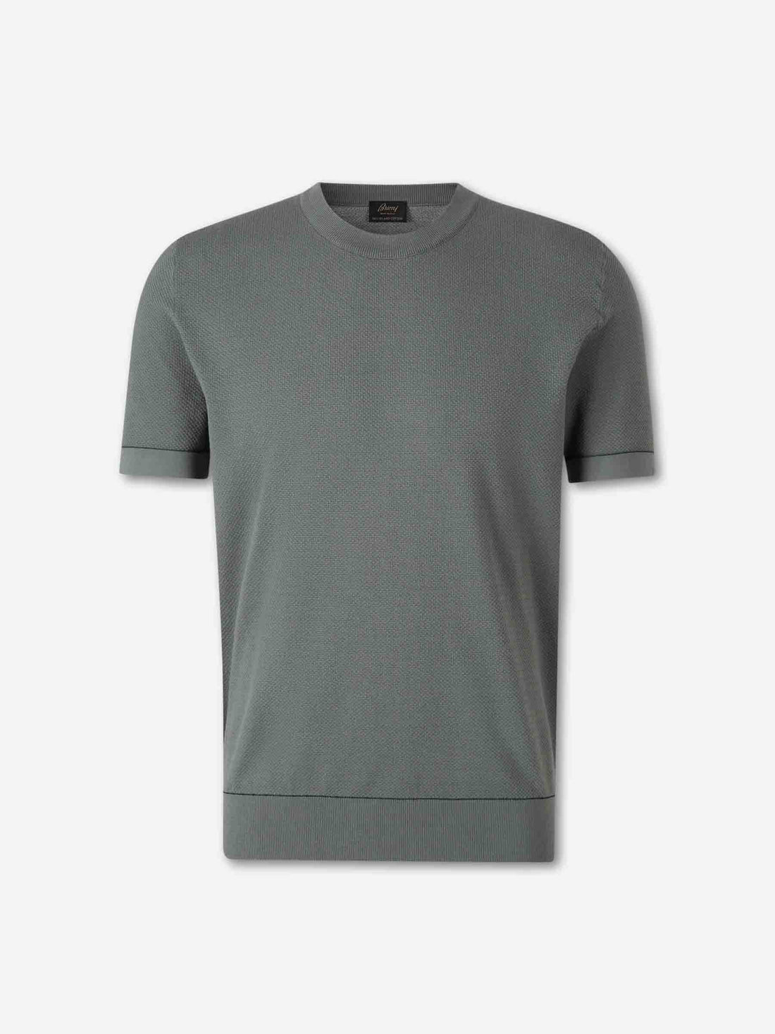 Outlet online Brioni Hombre Camiseta Cuello Redondo color Verde sku 553-004599 01 - Foto 1