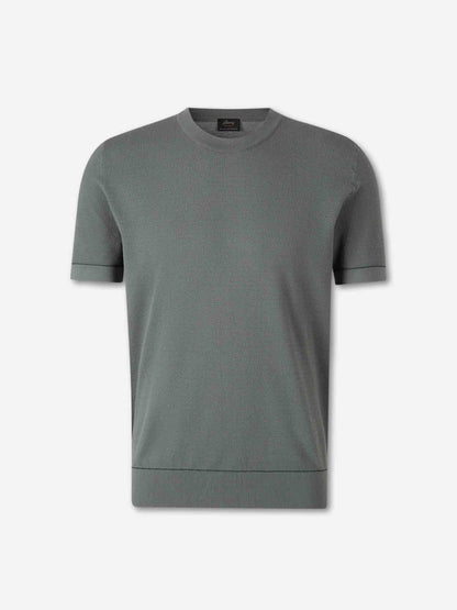 Outlet online Brioni Hombre Camiseta Cuello Redondo color Verde sku 553-004599 01 - Foto 1