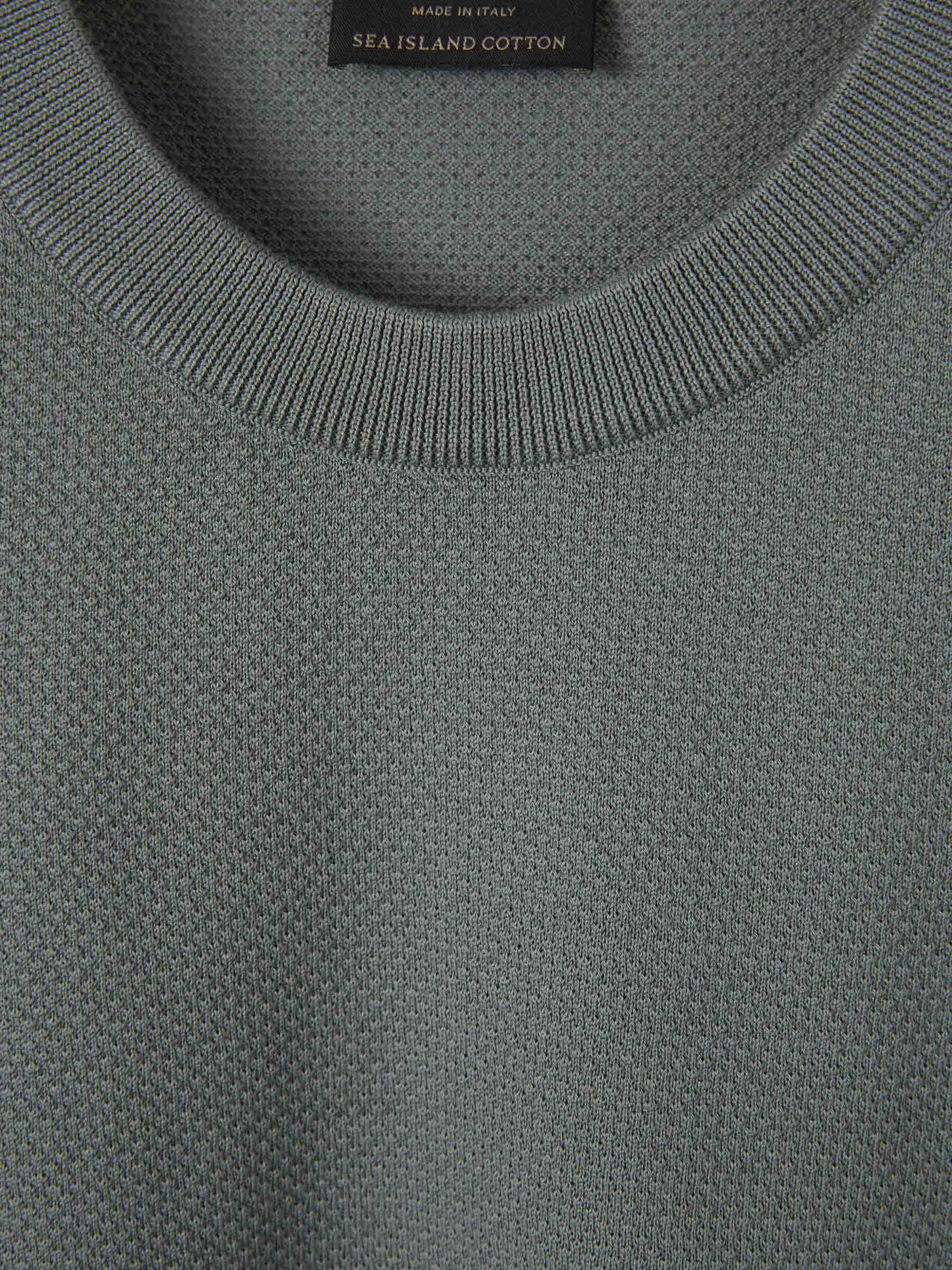 Outlet online Brioni Hombre Camiseta Cuello Redondo color Verde sku 553-004599 01 - Foto 3