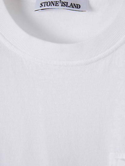 Outlet online Stone Island Hombre Camiseta Cuello Redondo color Blanco sku 553-004606 01 - Foto 3