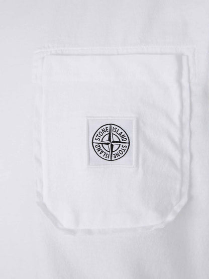 Outlet online Stone Island Hombre Camiseta Cuello Redondo color Blanco sku 553-004606 01 - Foto 4