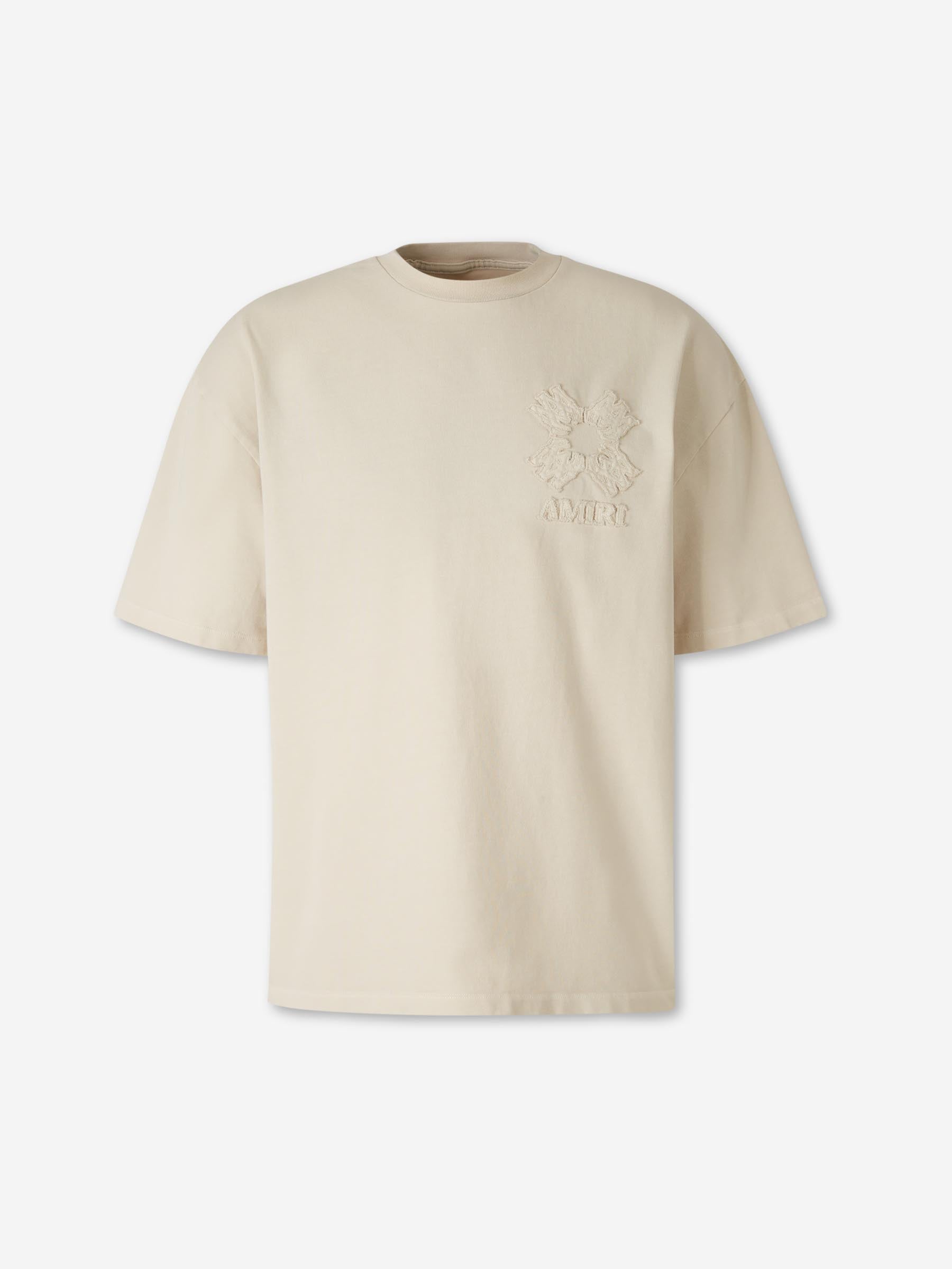 Outlet online Amiri Hombre Camiseta Cuello Redondo color Crema sku 553-004610 01 - Foto 1