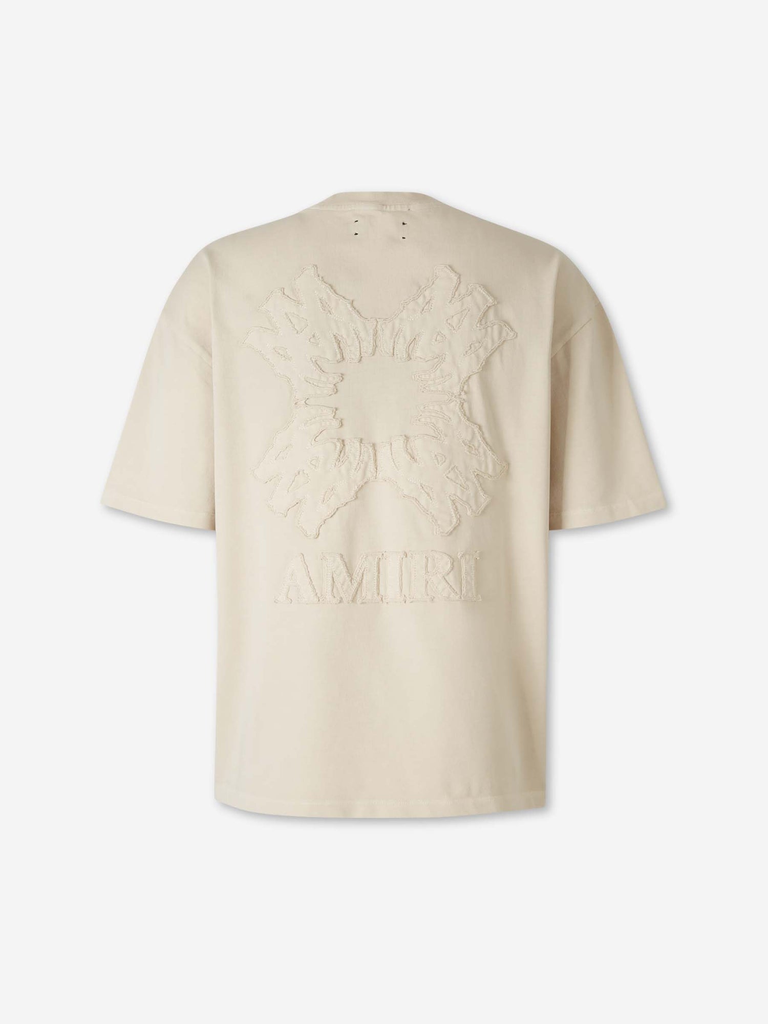 Outlet online Amiri Hombre Camiseta Cuello Redondo color Crema sku 553-004610 01 - Foto 2