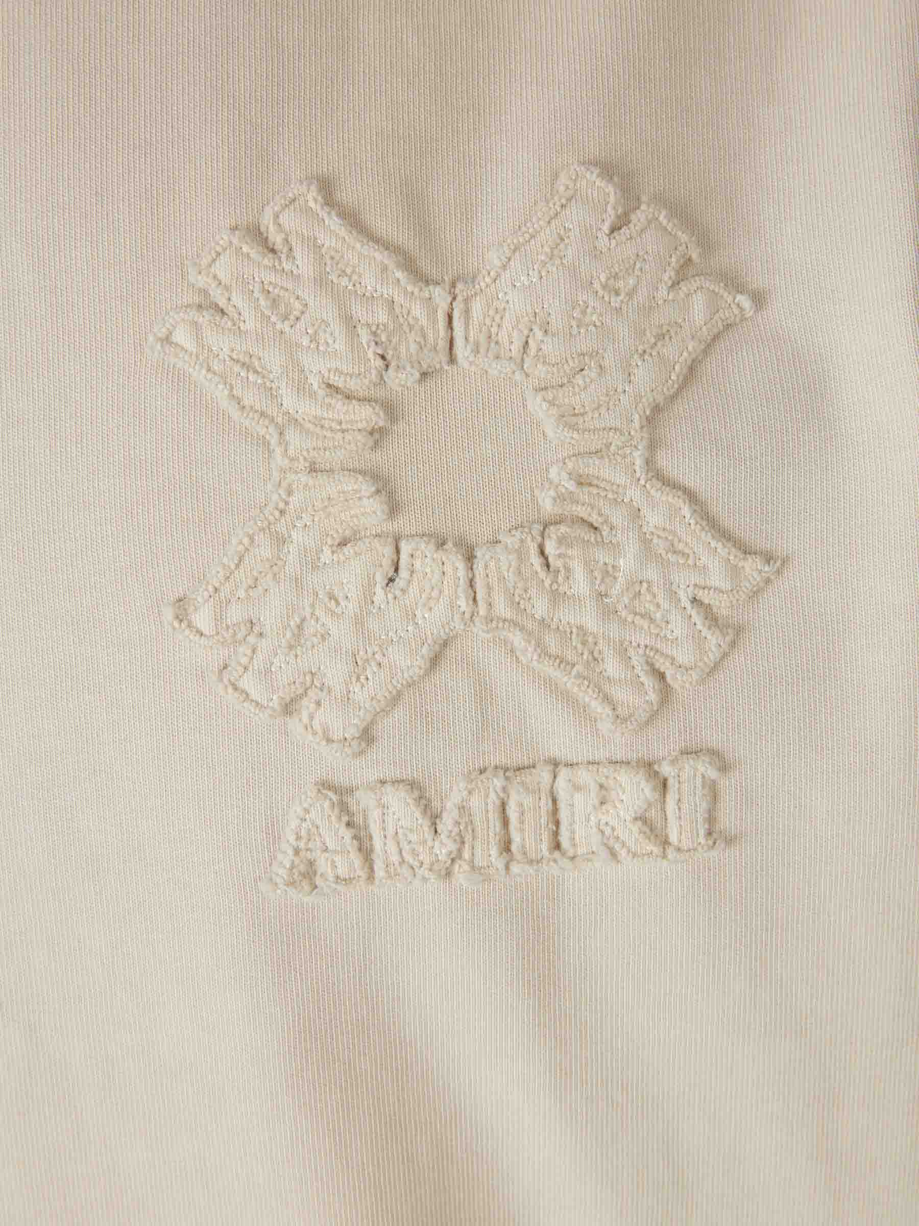 Outlet online Amiri Hombre Camiseta Cuello Redondo color Crema sku 553-004610 01 - Foto 4