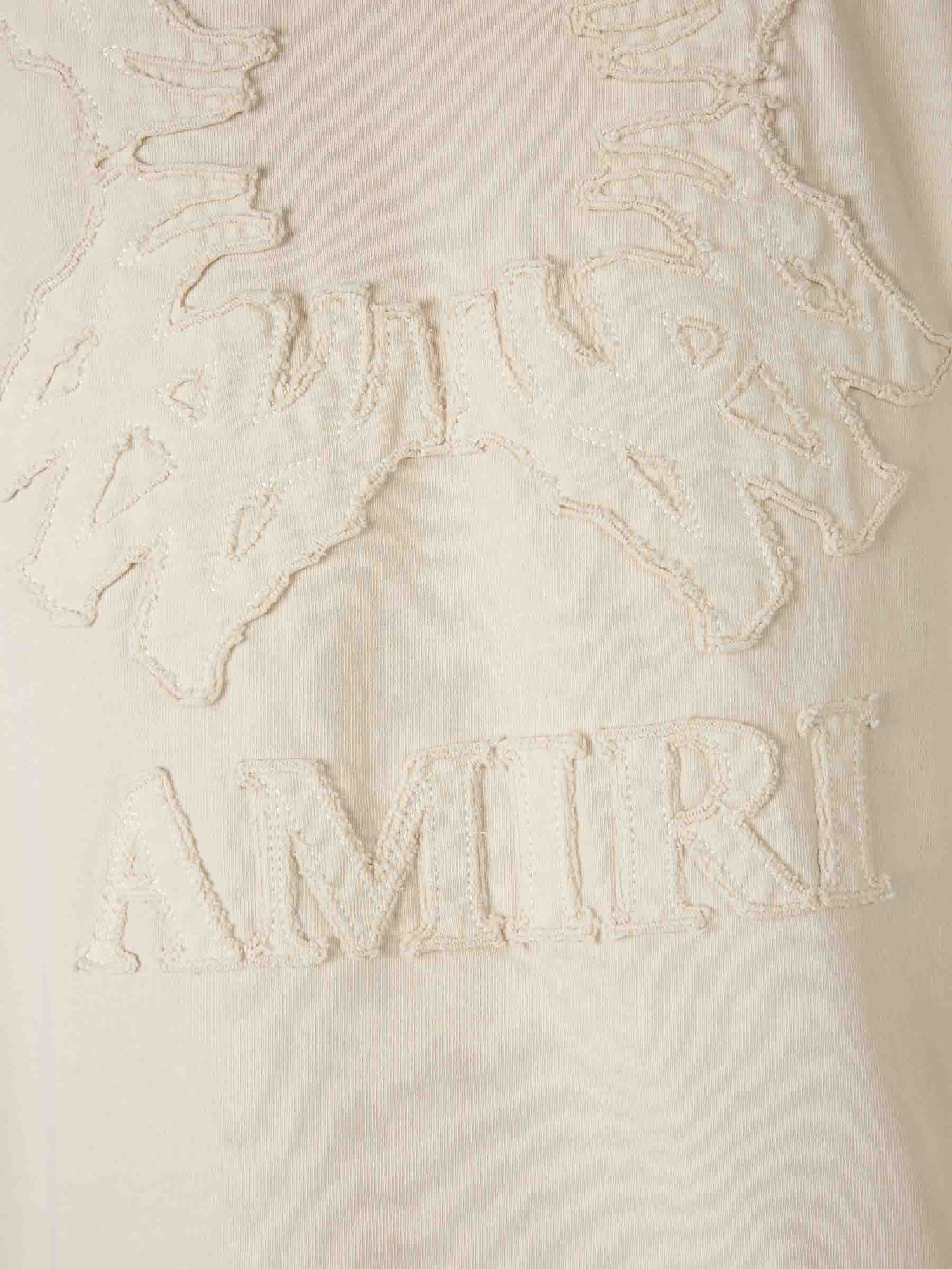 Outlet online Amiri Hombre Camiseta Cuello Redondo color Crema sku 553-004610 01 - Foto 5