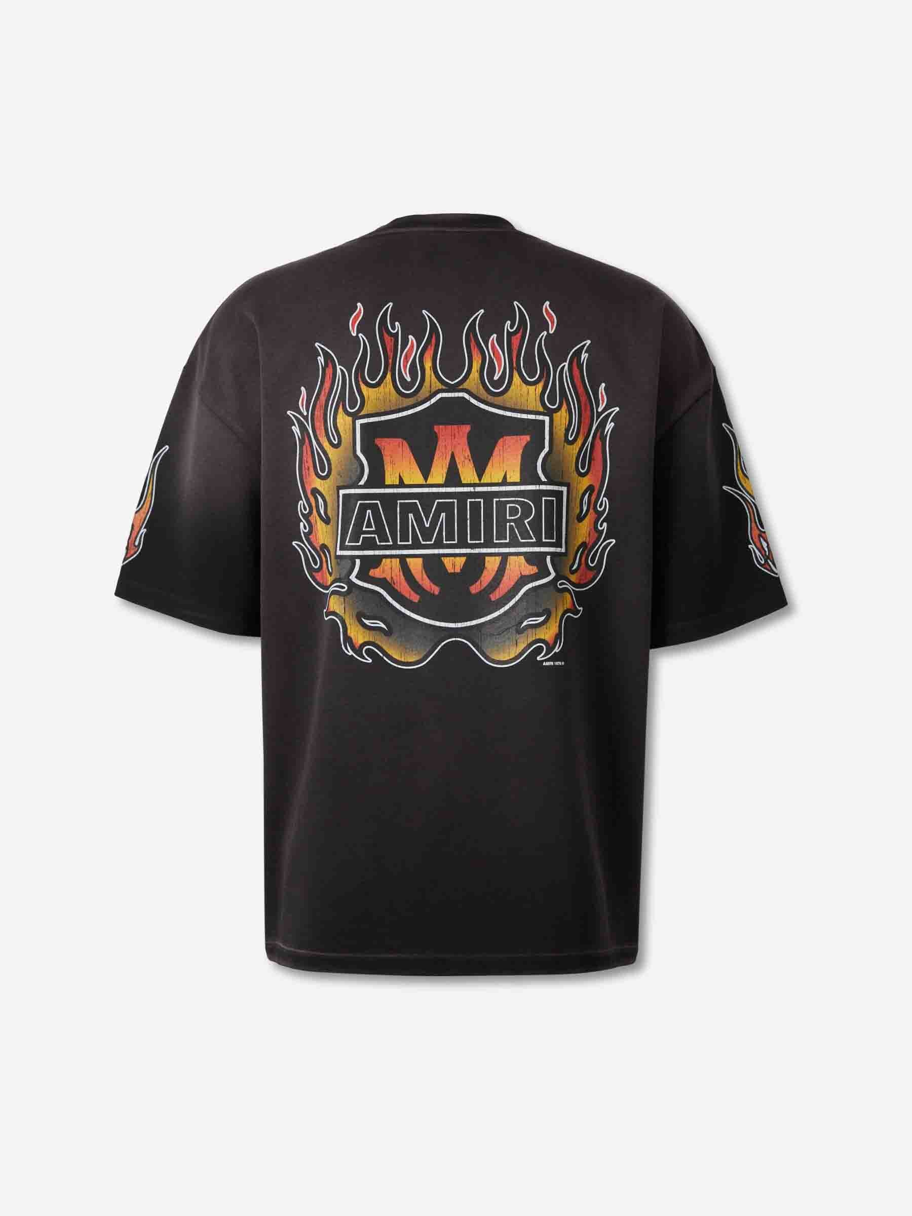 Outlet online Amiri Hombre Camiseta Cuello Redondo color Negro sku 553-004617 01 - Foto 2