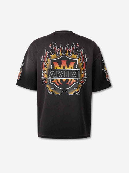 Outlet online Amiri Hombre Camiseta Cuello Redondo color Negro sku 553-004617 01 - Foto 2