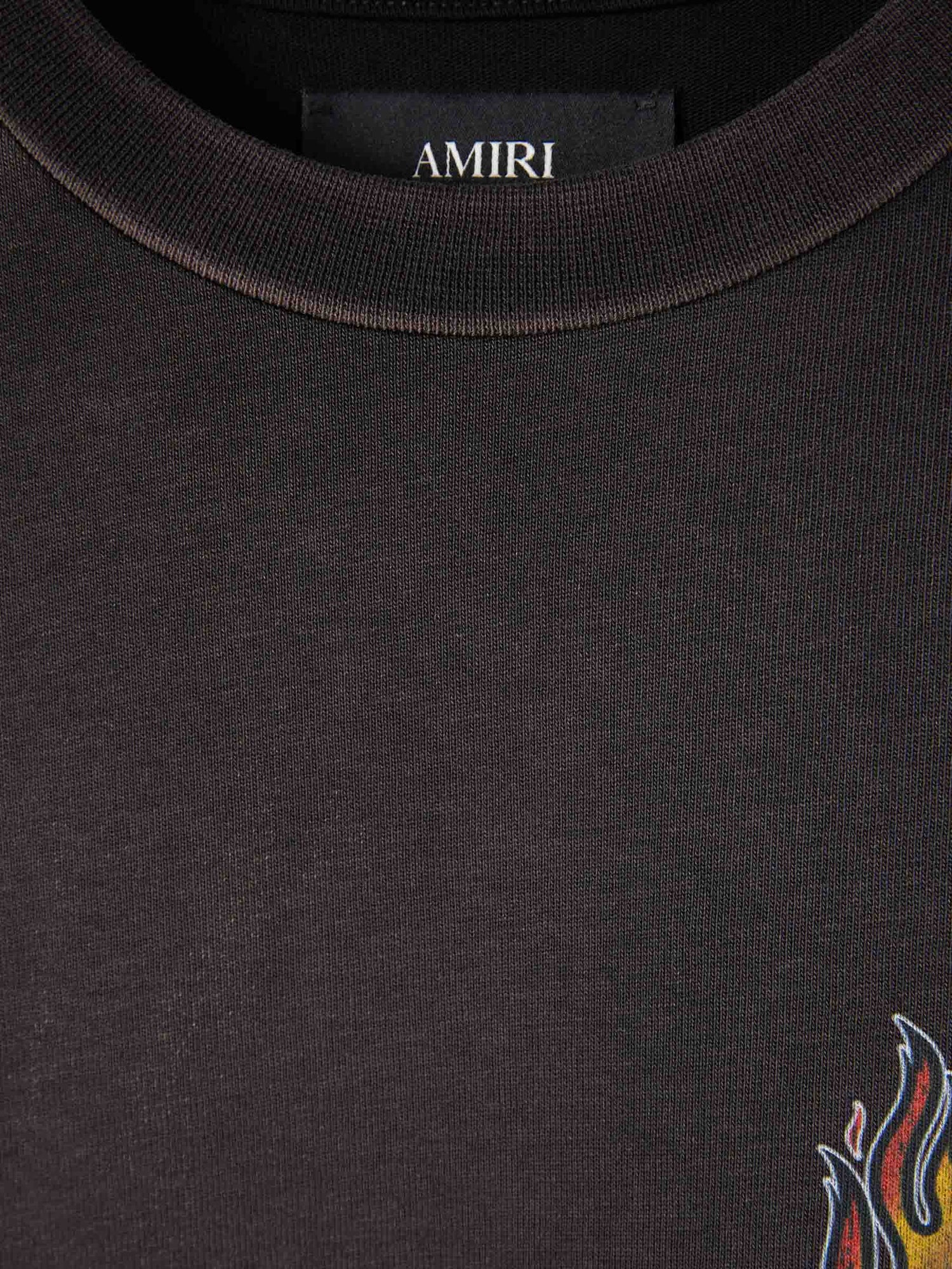 Outlet online Amiri Hombre Camiseta Cuello Redondo color Negro sku 553-004617 01 - Foto 3