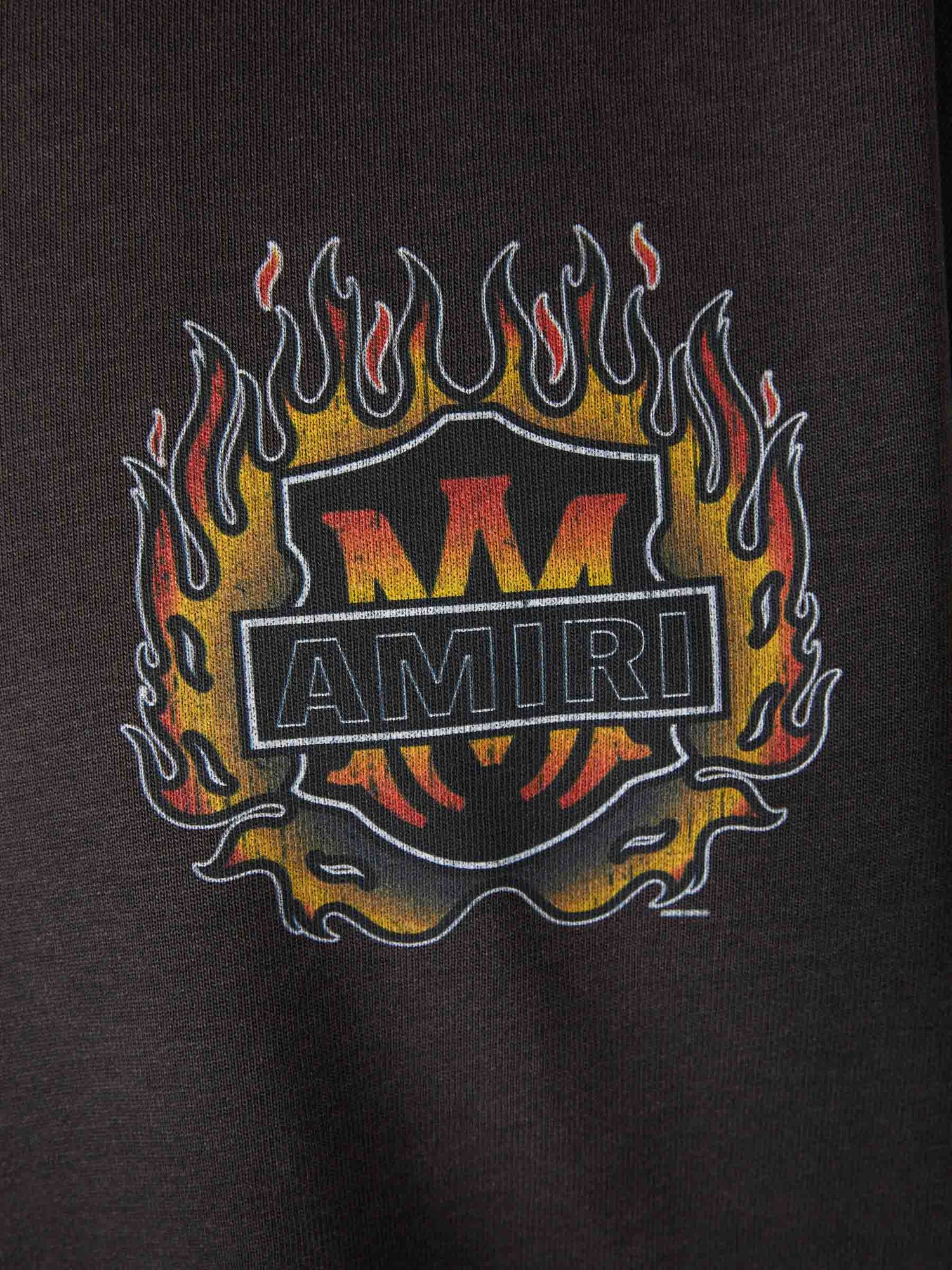 Outlet online Amiri Hombre Camiseta Cuello Redondo color Negro sku 553-004617 01 - Foto 4