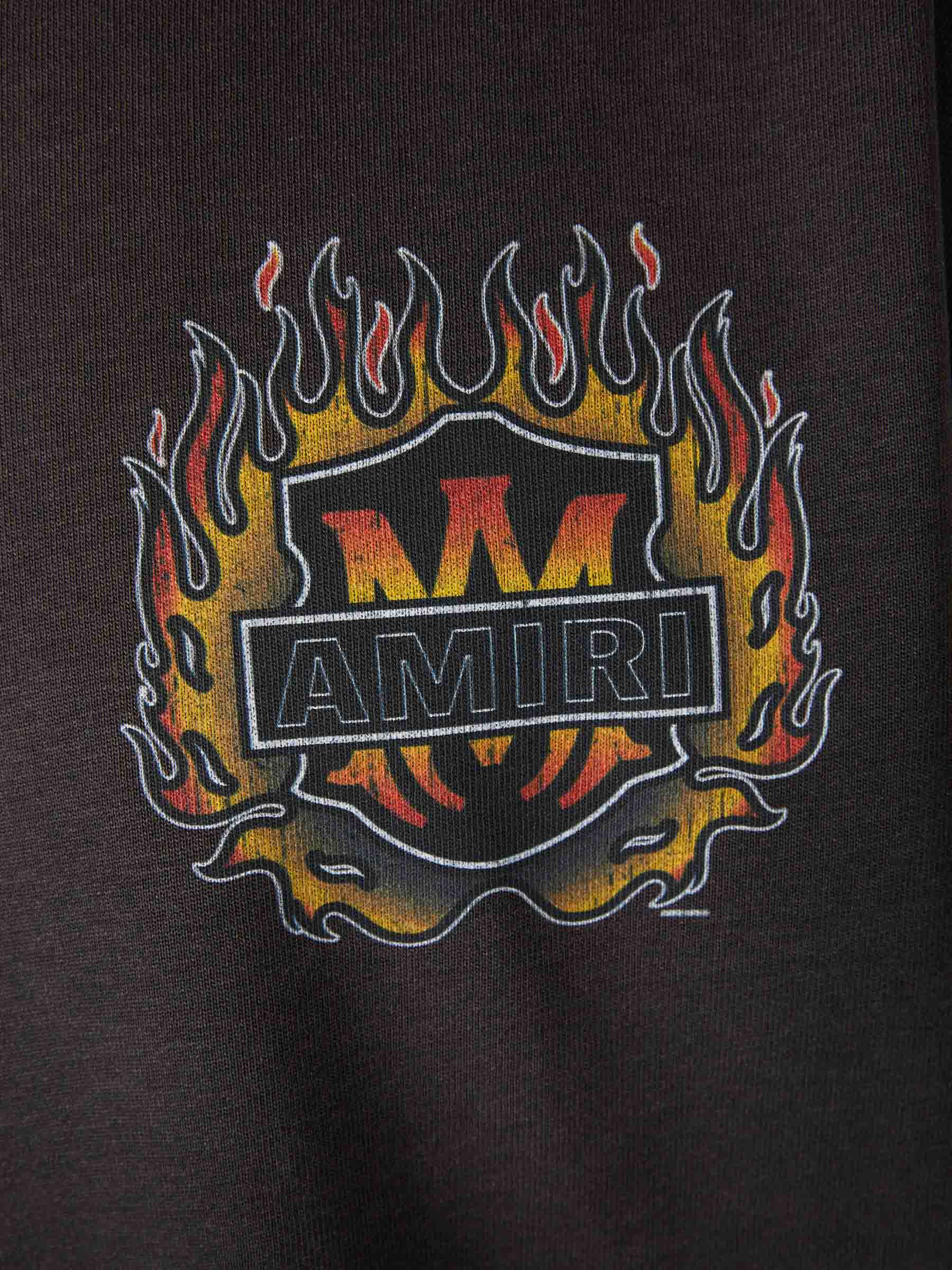 Outlet online Amiri Hombre Camiseta Cuello Redondo color Negro sku 553-004617 01 - Foto 4