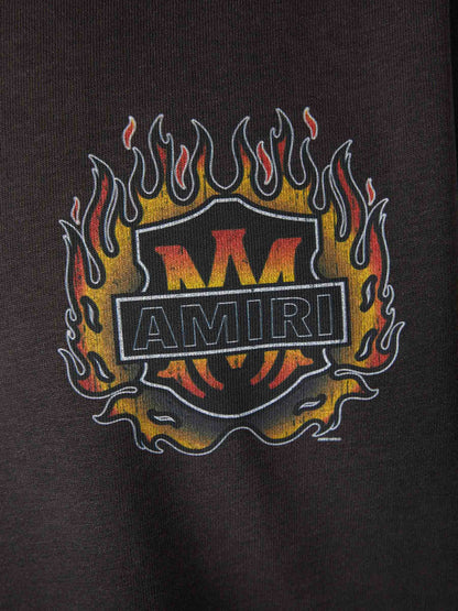 Outlet online Amiri Hombre Camiseta Cuello Redondo color Negro sku 553-004617 01 - Foto 4