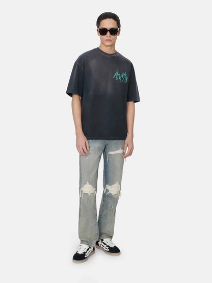 Outlet online Amiri Hombre Camiseta de algodón color Negro sku 553-004618 01 - Foto 2