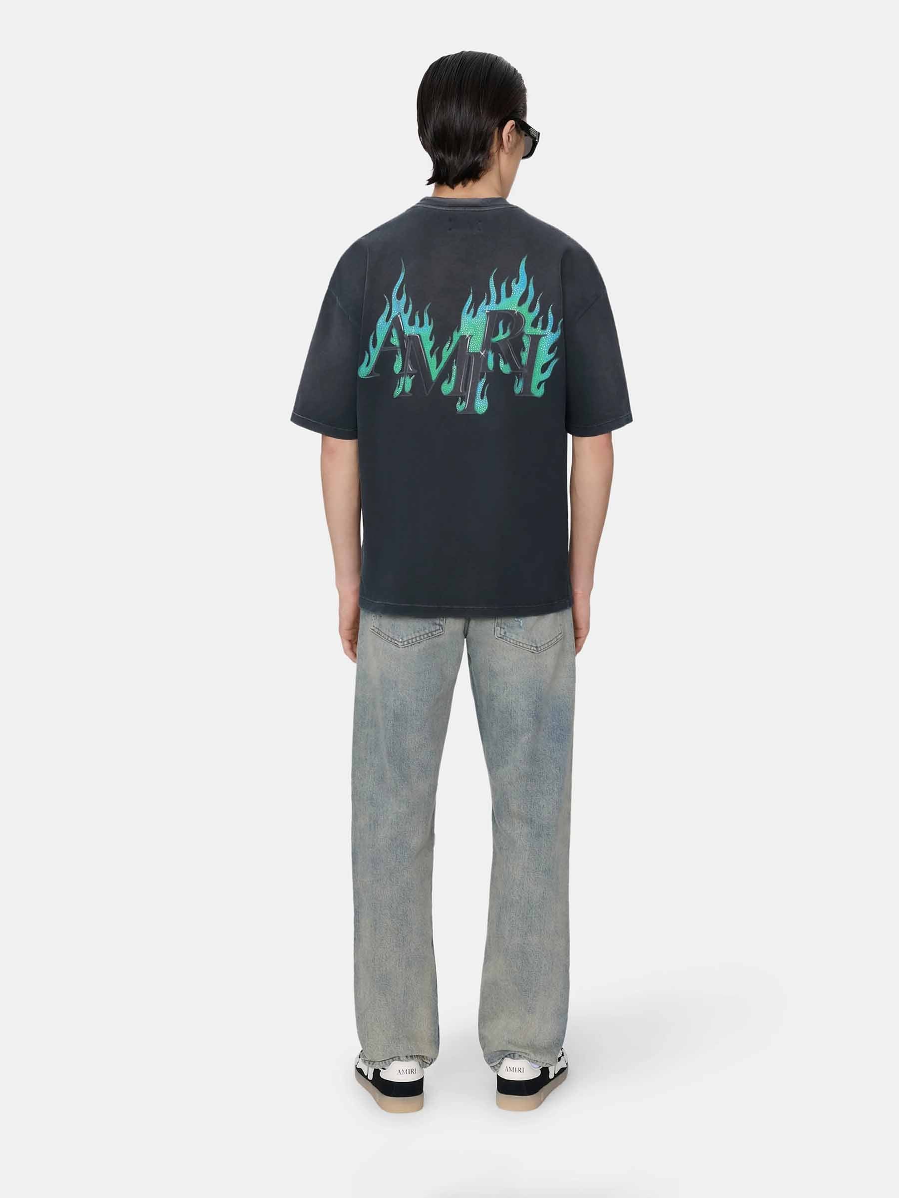 Outlet online Amiri Hombre Camiseta de algodón color Negro sku 553-004618 01 - Foto 3