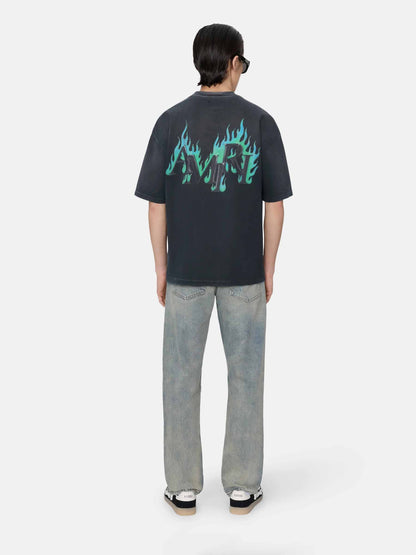 Outlet online Amiri Hombre Camiseta de algodón color Negro sku 553-004618 01 - Foto 3