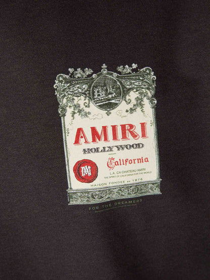 Outlet online Amiri Hombre Camiseta Chateau Stamp color Negro sku 553-004624 01 - Foto 4