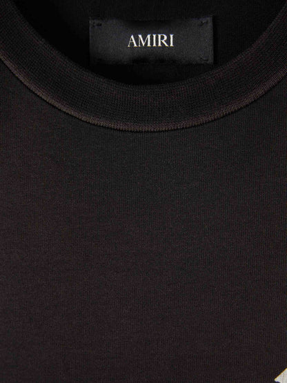 Outlet online Amiri Hombre Camiseta Cuello Redondo color Negro sku 553-004626 01 - Foto 3