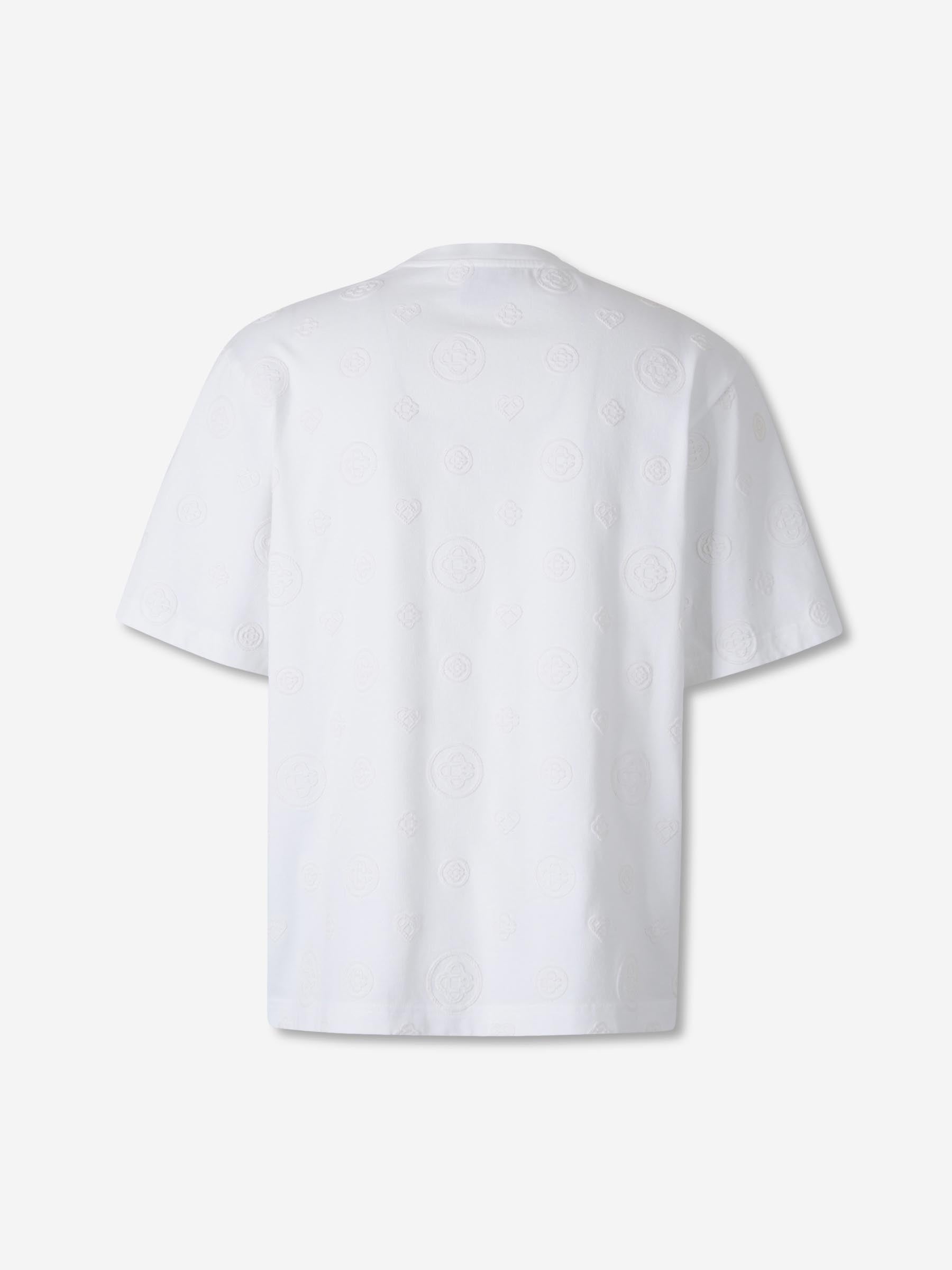 Outlet online Casablanca Hombre Camiseta Cuello Redondo color Blanco sku 553-004651 02 - Foto 2