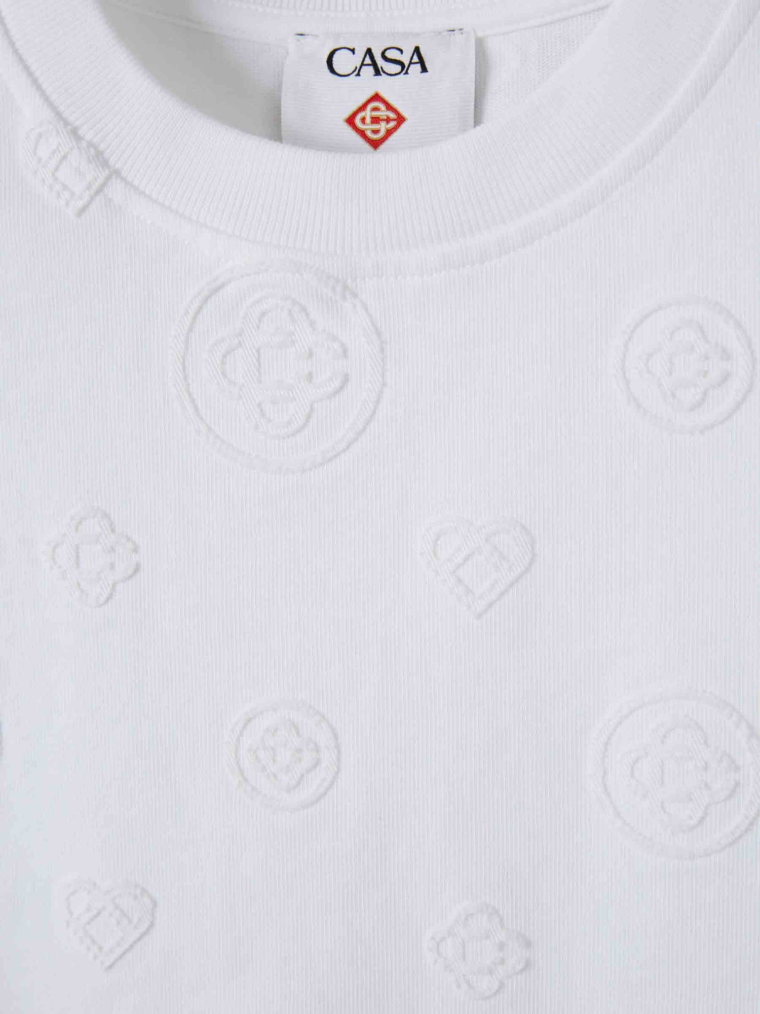 Outlet online Casablanca Hombre Camiseta Cuello Redondo color Blanco sku 553-004651 02 - Foto 3