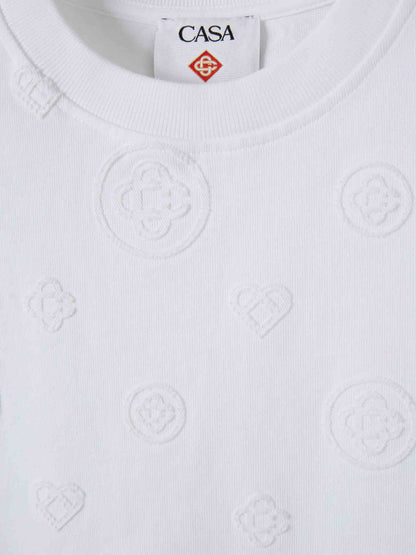 Outlet online Casablanca Hombre Camiseta Cuello Redondo color Blanco sku 553-004651 02 - Foto 3