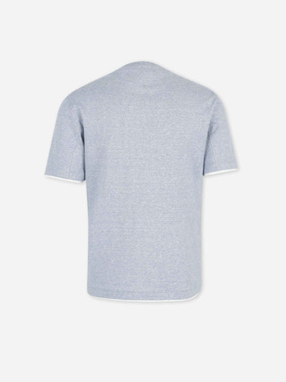 Brunello Cucinelli Hombre Barcelona Camiseta Cuello Redondo color Azul sku 553-004661 01 - Foto 2