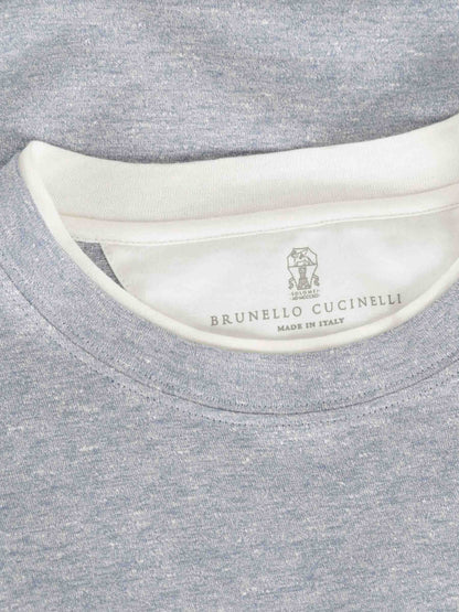 Brunello Cucinelli Hombre Barcelona Camiseta Cuello Redondo color Azul sku 553-004661 01 - Foto 3