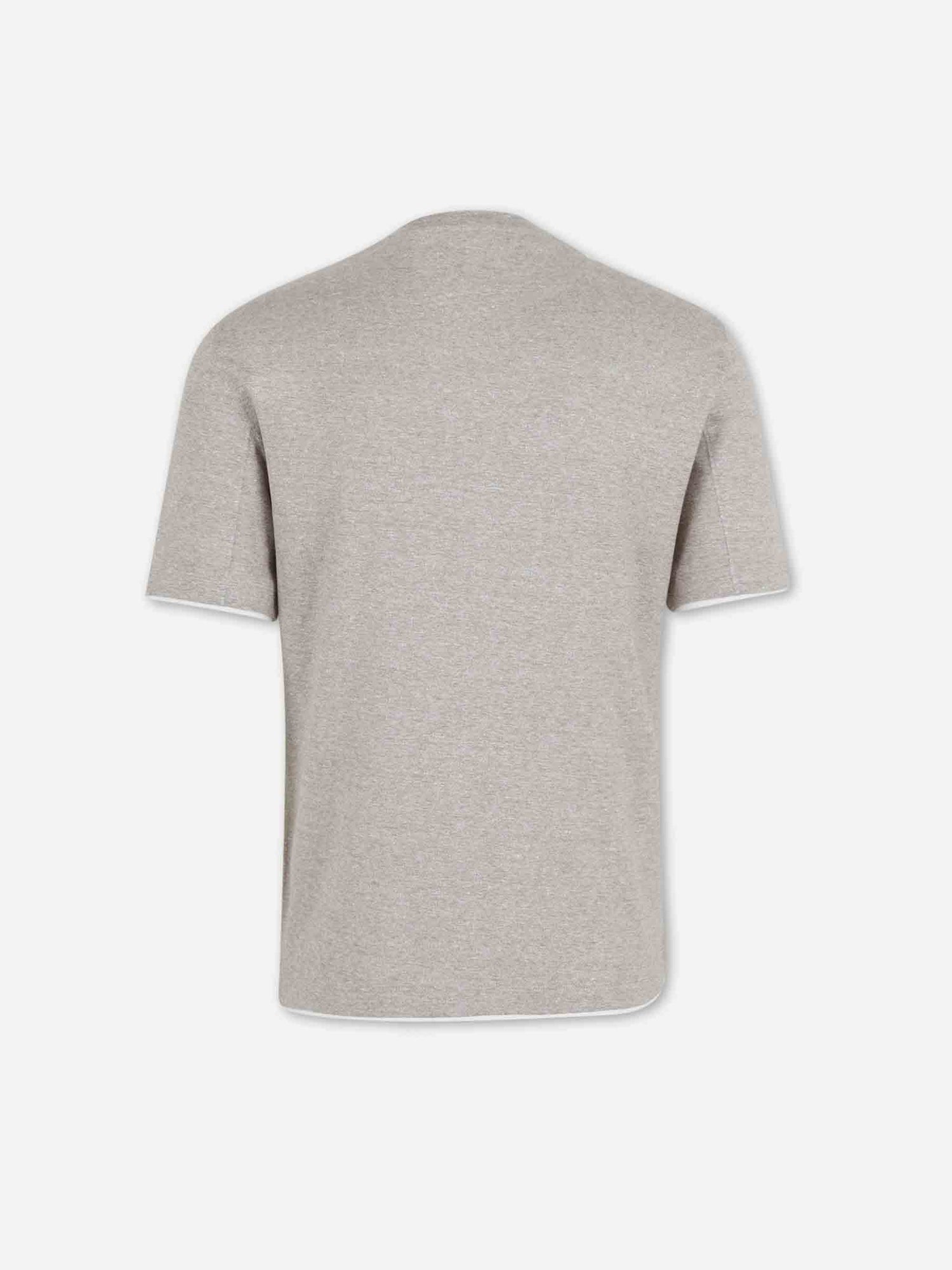 Brunello Cucinelli Hombre Barcelona Camiseta Cuello Redondo color Taupe sku 553-004661 02 - Foto 2