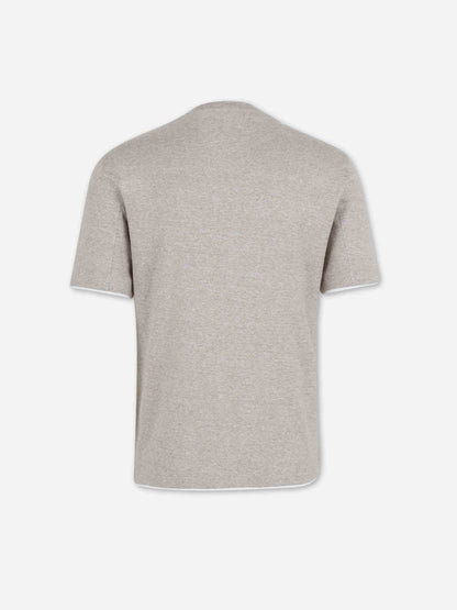 Brunello Cucinelli Hombre Barcelona Camiseta Cuello Redondo color Taupe sku 553-004661 02 - Foto 2