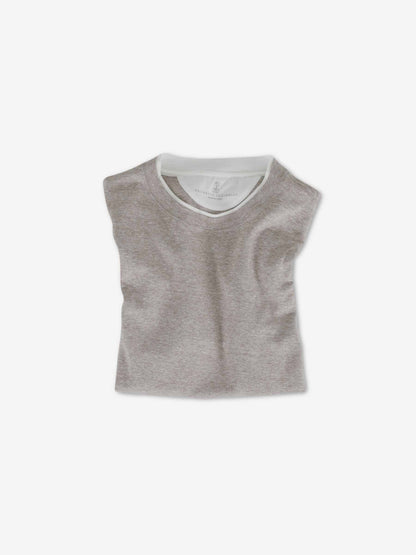 Brunello Cucinelli Hombre Barcelona Camiseta Cuello Redondo color Taupe sku 553-004661 02 - Foto 4