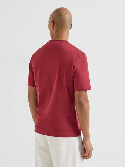 Brunello Cucinelli Hombre Barcelona Camiseta Manga Corta color Rojo sku 553-004662 04 - Foto 3