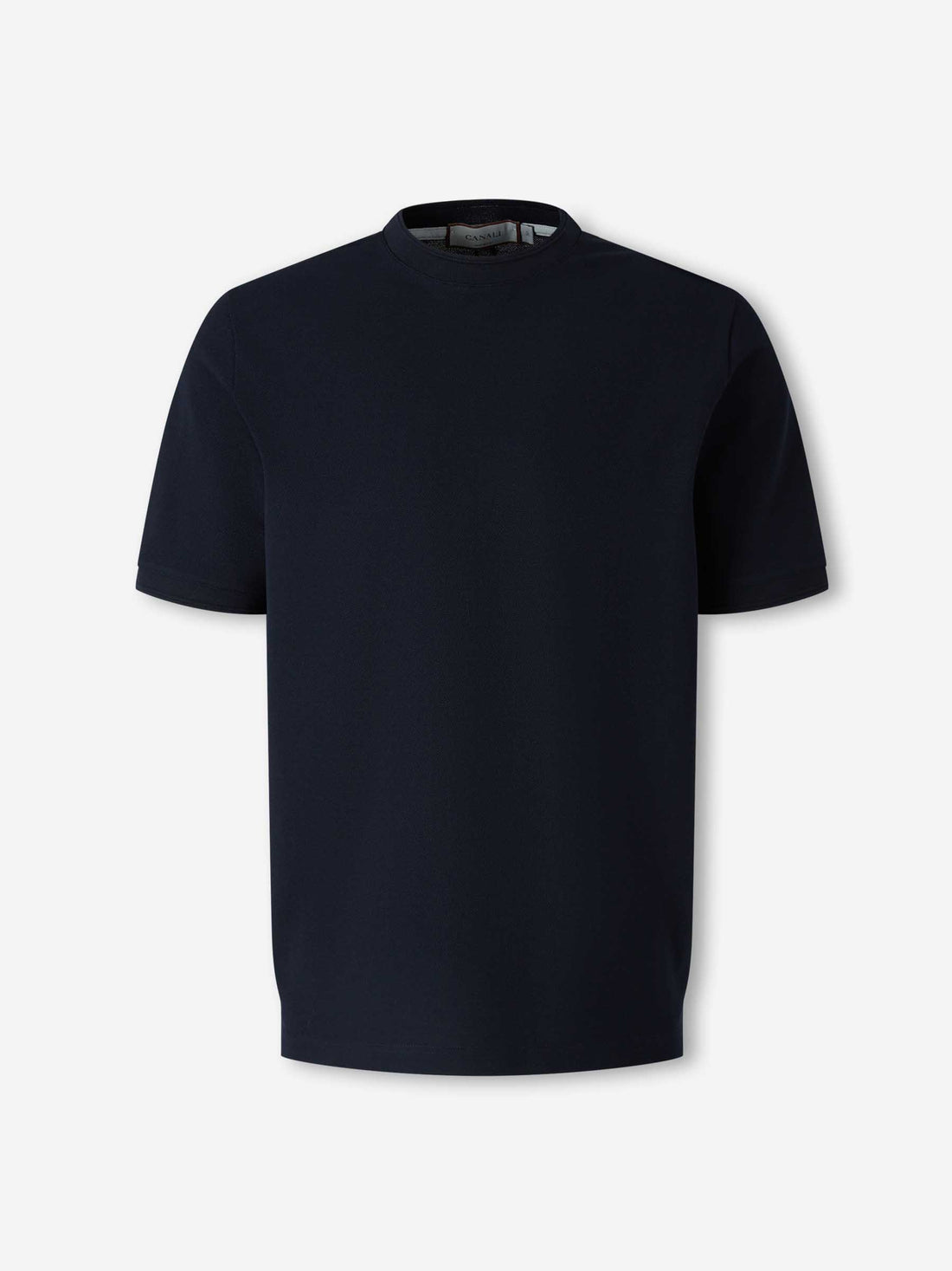 Outlet online Canali Hombre Camiseta Cuello Redondo color Azul Noche sku 553-004697 03 - Foto 1