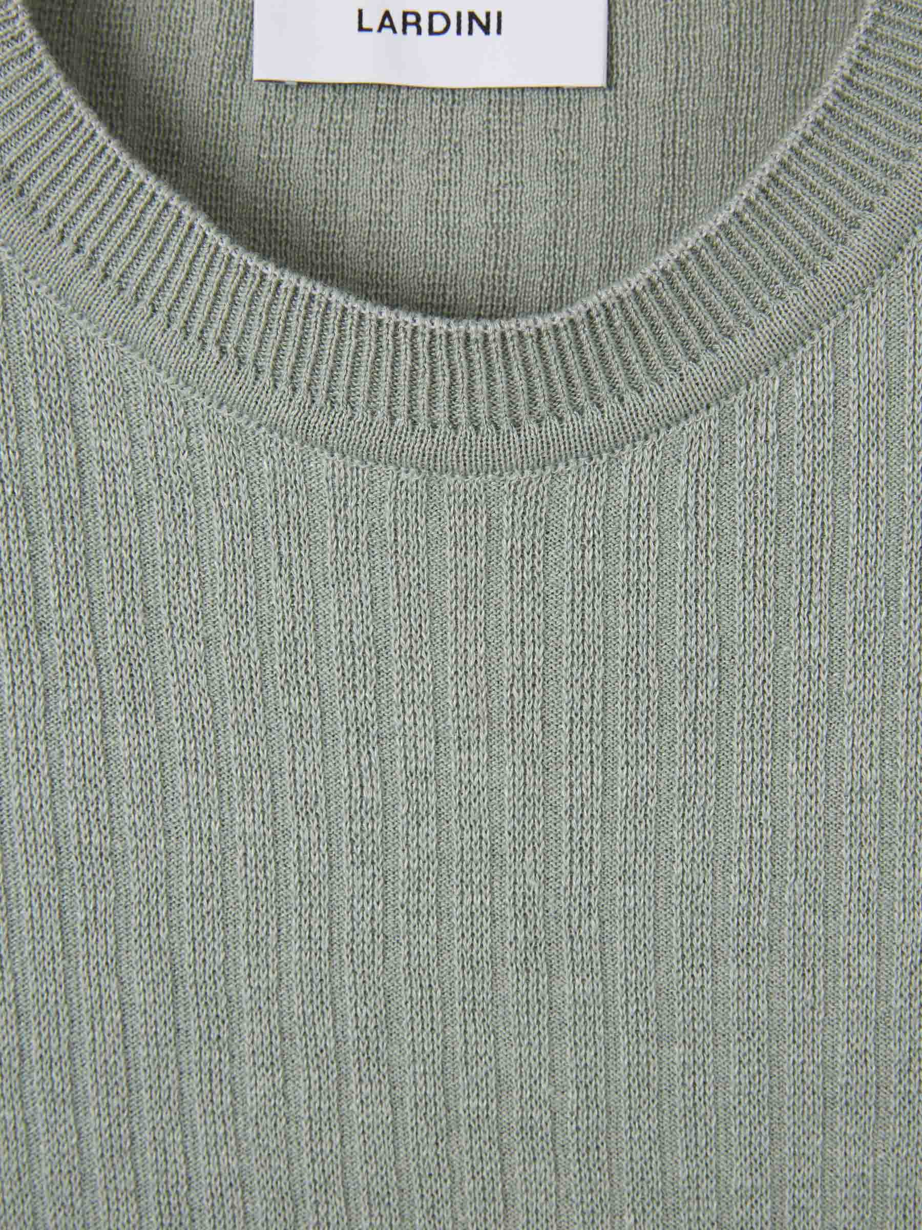 Lardini Hombre Barcelona Camiseta Punto Lino color Verde sku 553-004714 02 - Foto 3