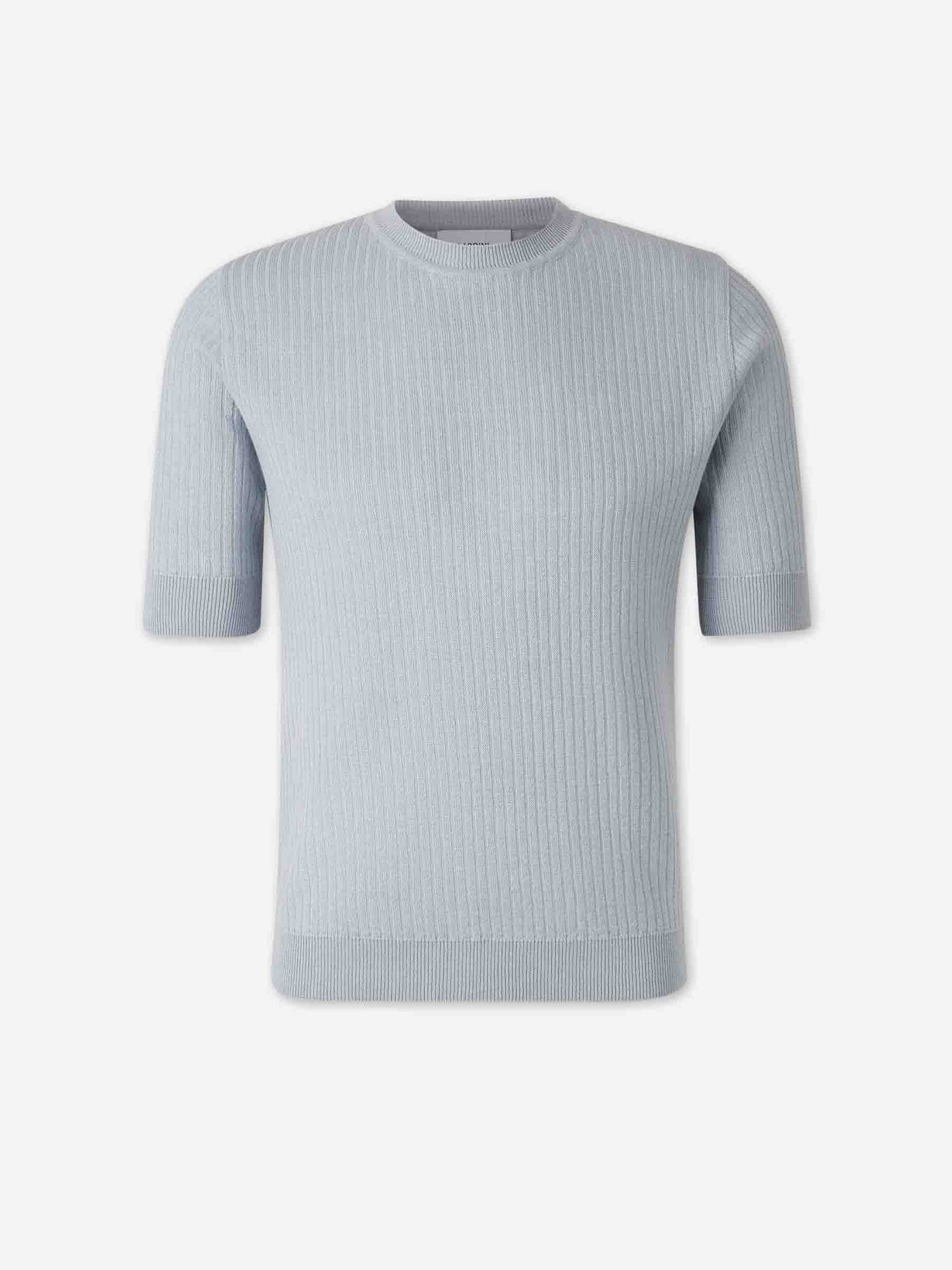 Lardini Hombre Barcelona Camiseta Punto Lino color Azul Celeste sku 553-004714 03 - Foto 1