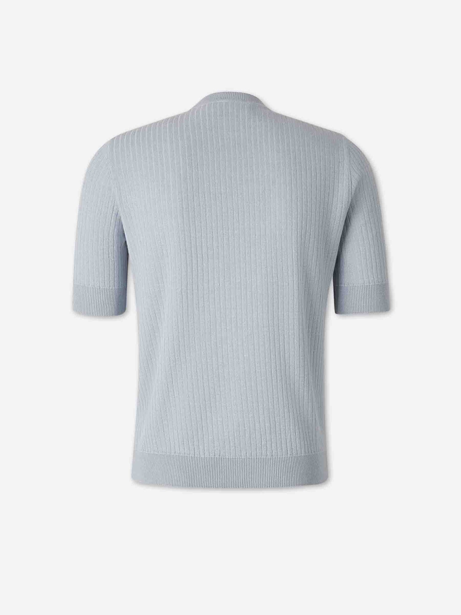 Lardini Hombre Barcelona Camiseta Punto Lino color Azul Celeste sku 553-004714 03 - Foto 2