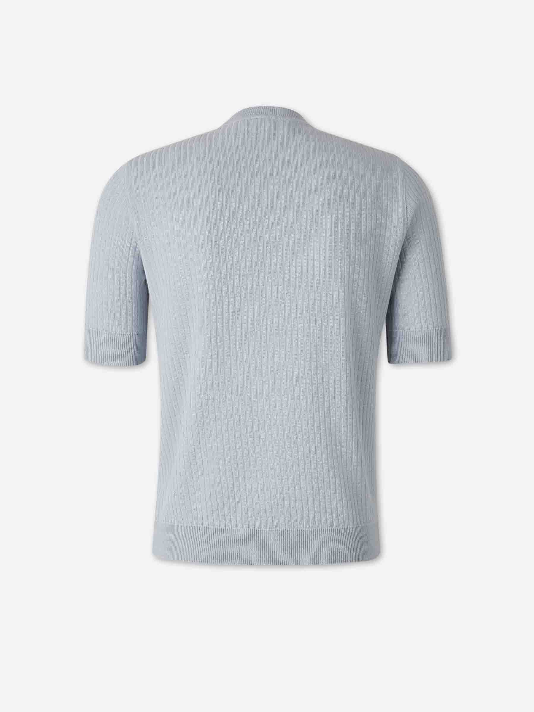 Lardini Hombre Barcelona Camiseta Punto Lino color Azul Celeste sku 553-004714 03 - Foto 2