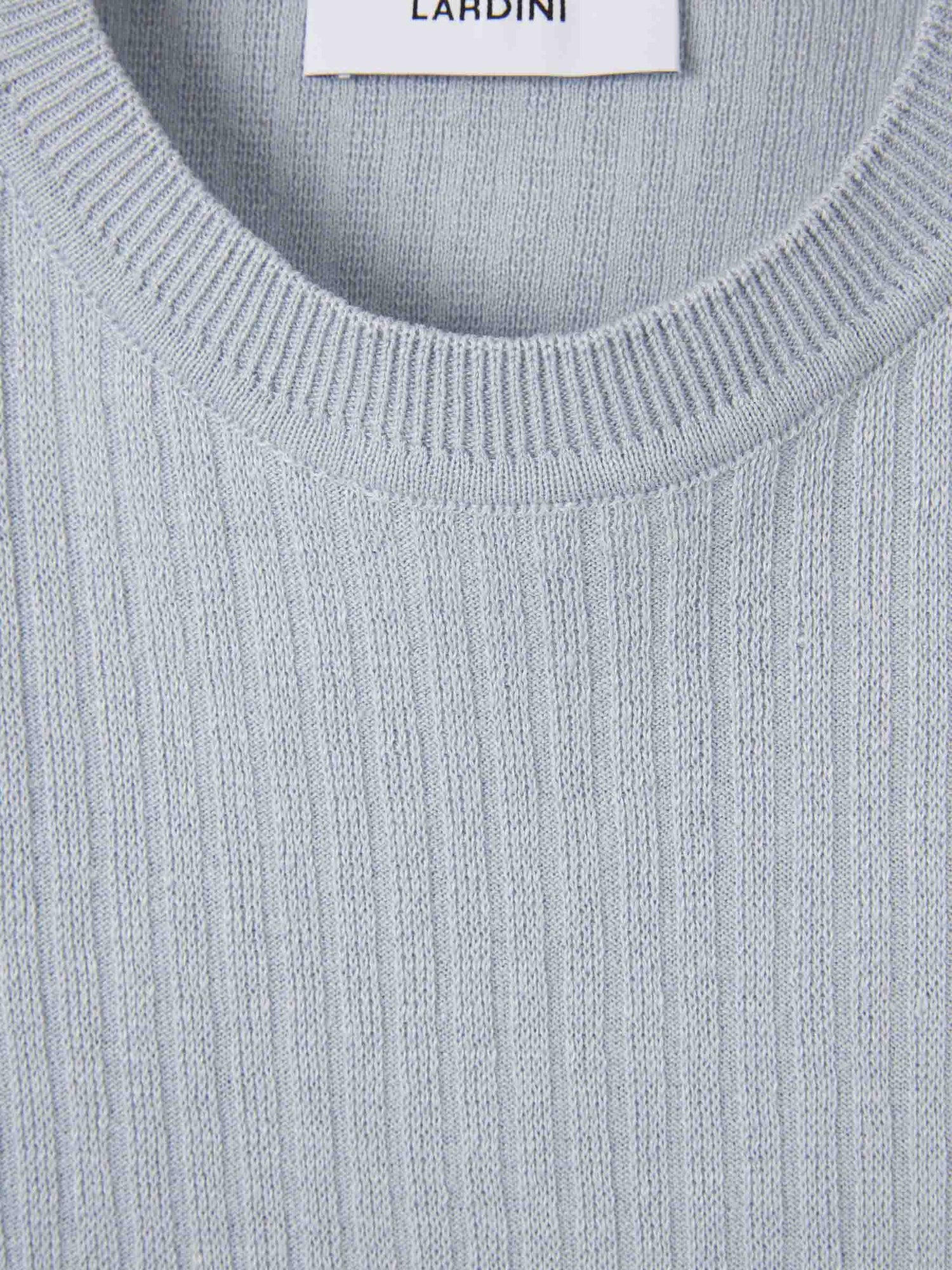 Lardini Hombre Barcelona Camiseta Punto Lino color Azul Celeste sku 553-004714 03 - Foto 3