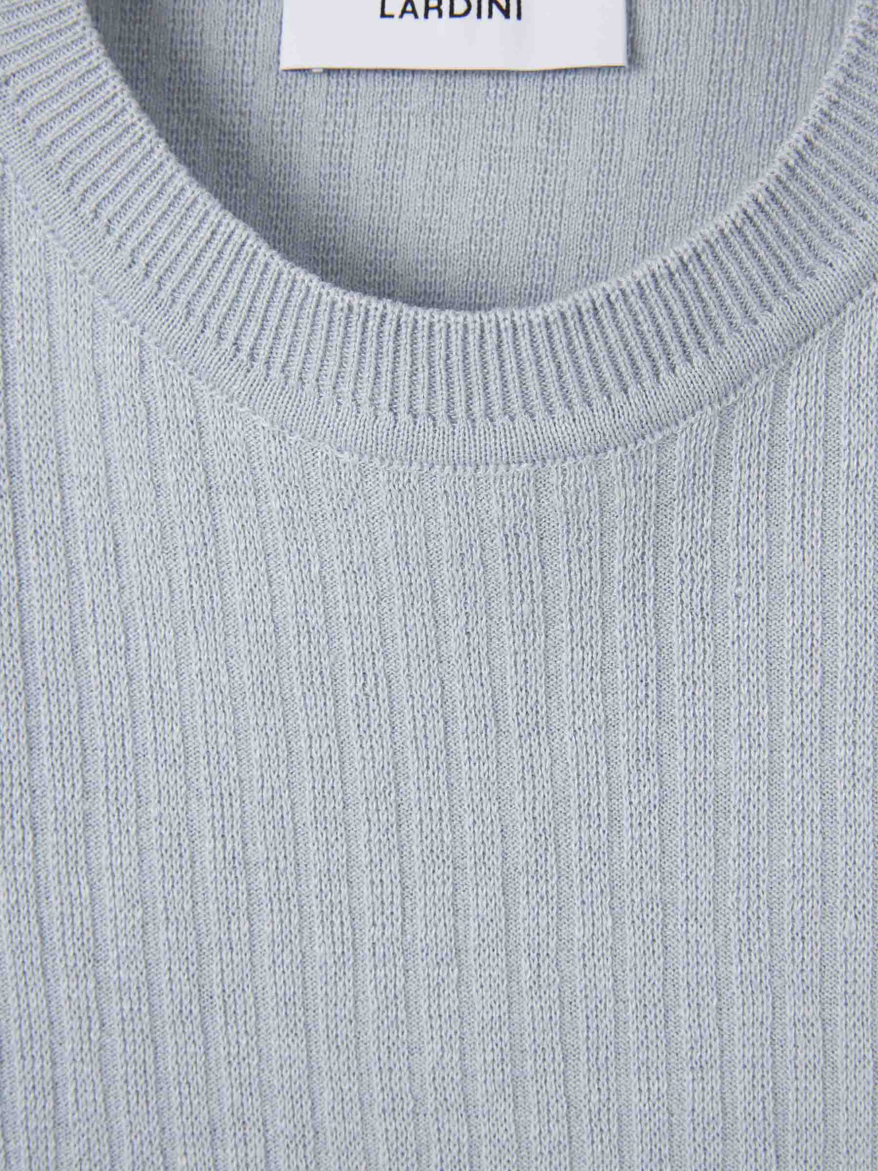 Lardini Hombre Barcelona Camiseta Punto Lino color Azul Celeste sku 553-004714 03 - Foto 3