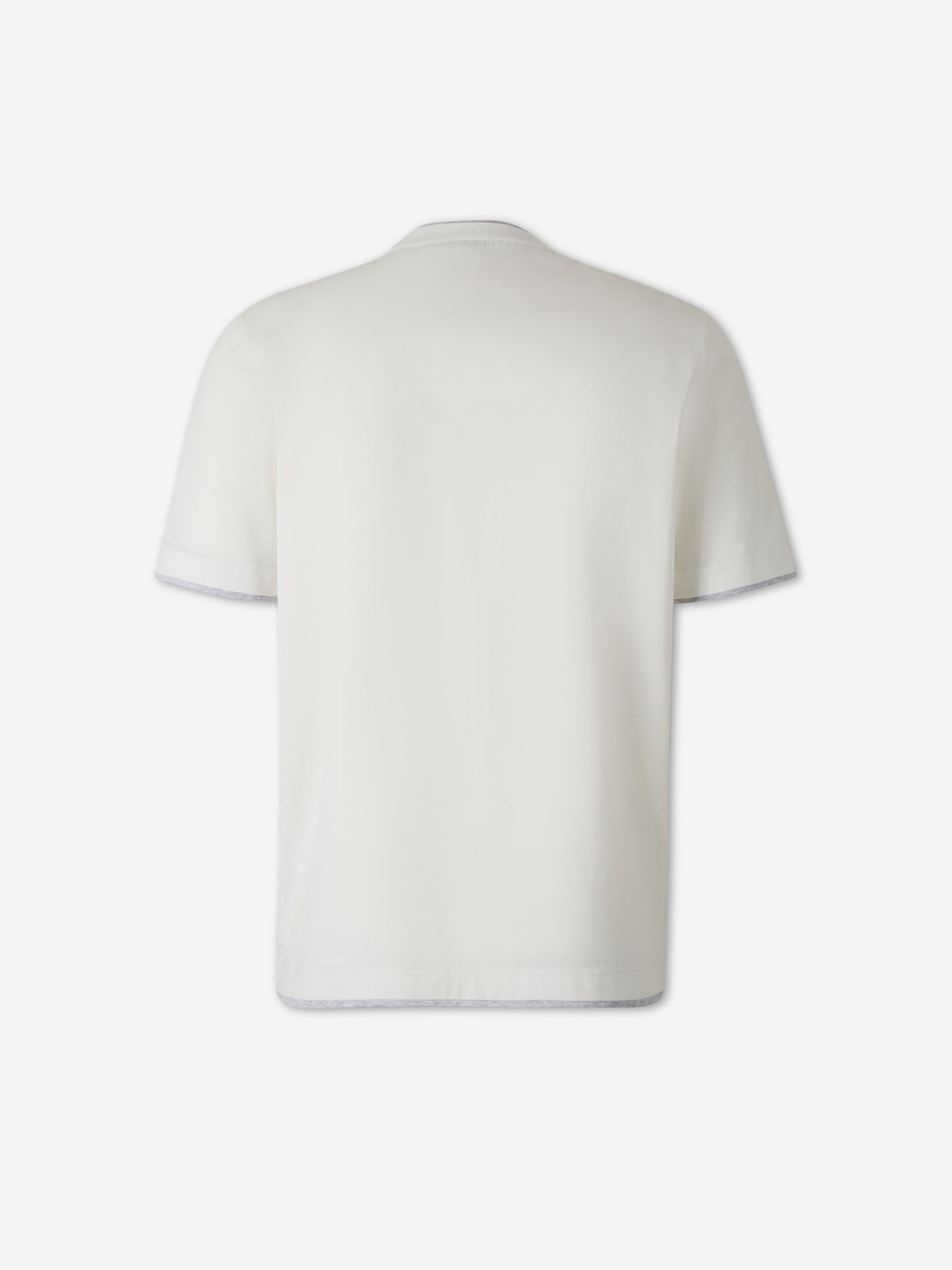 Santa Eulalia Hombre Barcelona Camiseta Ribete Contraste color Blanco sku 553-004745 01 - Foto 2