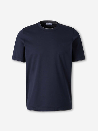 Santa Eulalia  Barcelona Camiseta Ribete Contraste color Azul Marino sku 553-004745 02 - Foto 1