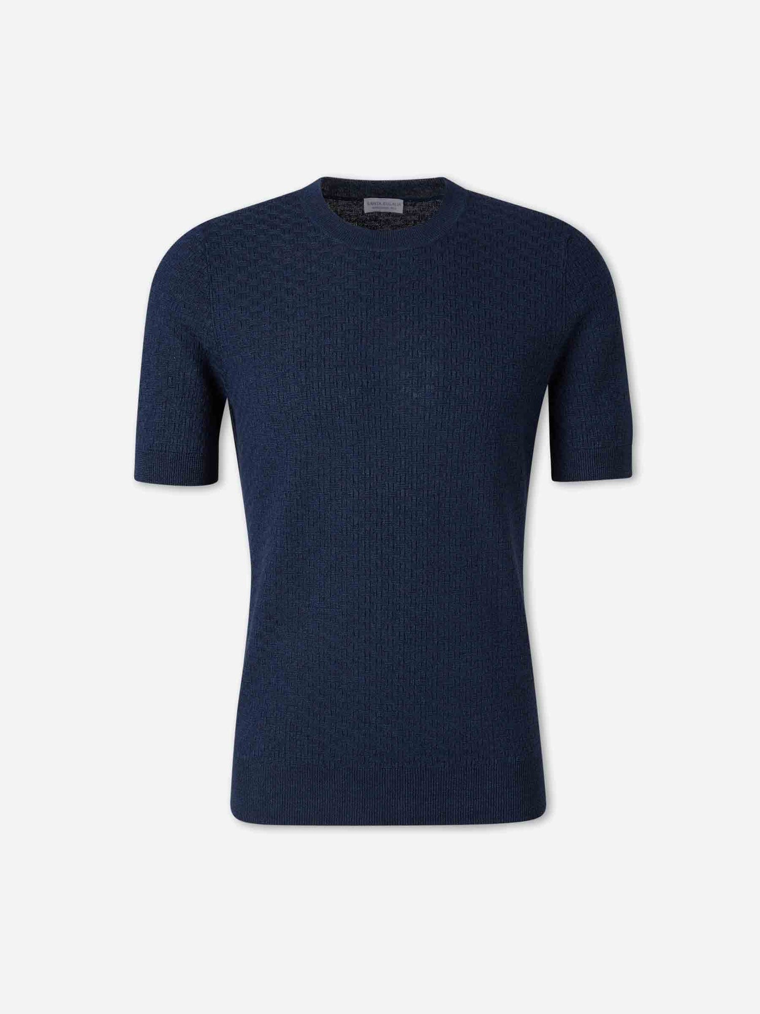 Outlet online Santa Eulalia Hombre Camiseta Cuello Redondo color Azul Marino sku 553-004747 02 - Foto 1