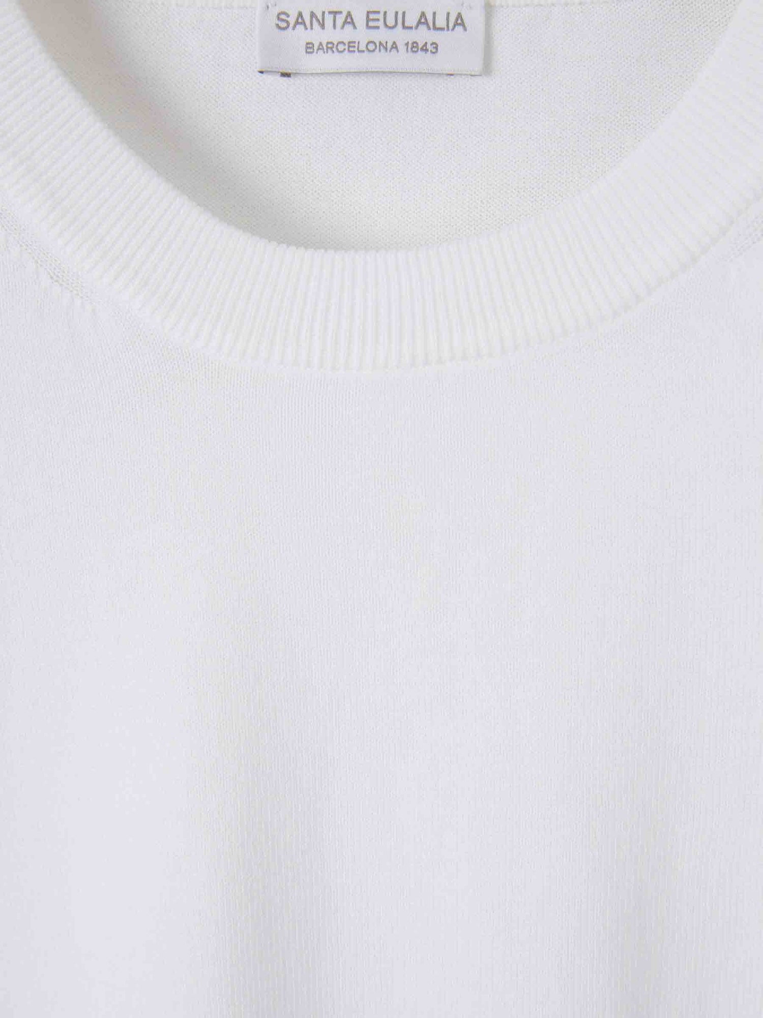 Outlet online Santa Eulalia Hombre Camiseta Cuello Redondo color Blanco sku 553-004749 01 - Foto 3