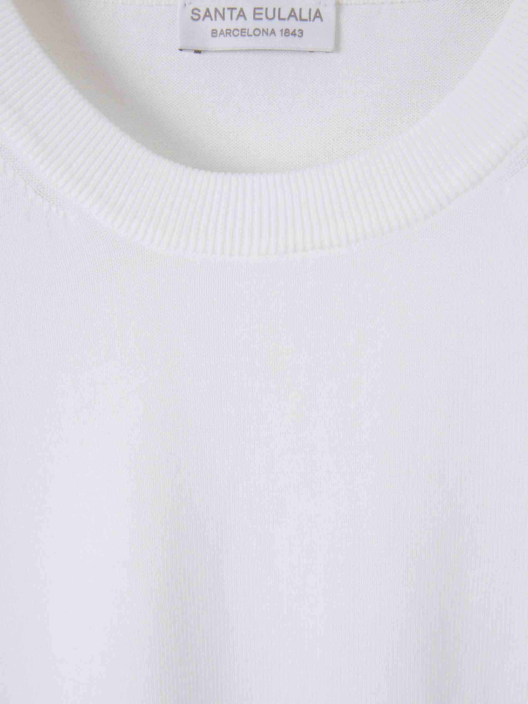Outlet online Santa Eulalia Hombre Camiseta Cuello Redondo color Blanco sku 553-004749 01 - Foto 3