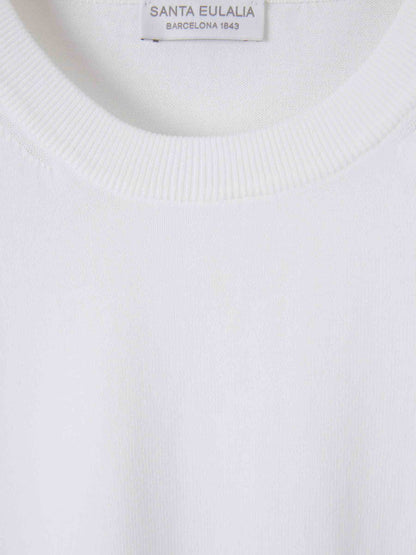 Outlet online Santa Eulalia Hombre Camiseta Cuello Redondo color Blanco sku 553-004749 01 - Foto 3