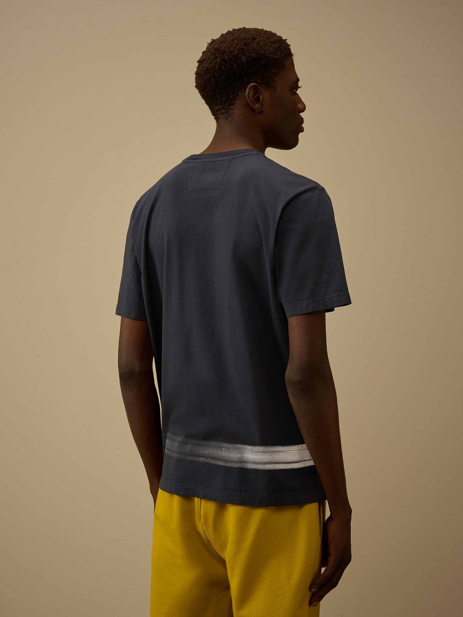 Outlet online C.P. Company Hombre Camiseta Cuello Redondo color Azul Marino sku 553-004772 02 - Foto 3