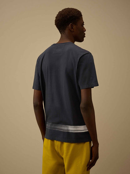 Outlet online C.P. Company Hombre Camiseta Cuello Redondo color Azul Marino sku 553-004772 02 - Foto 3