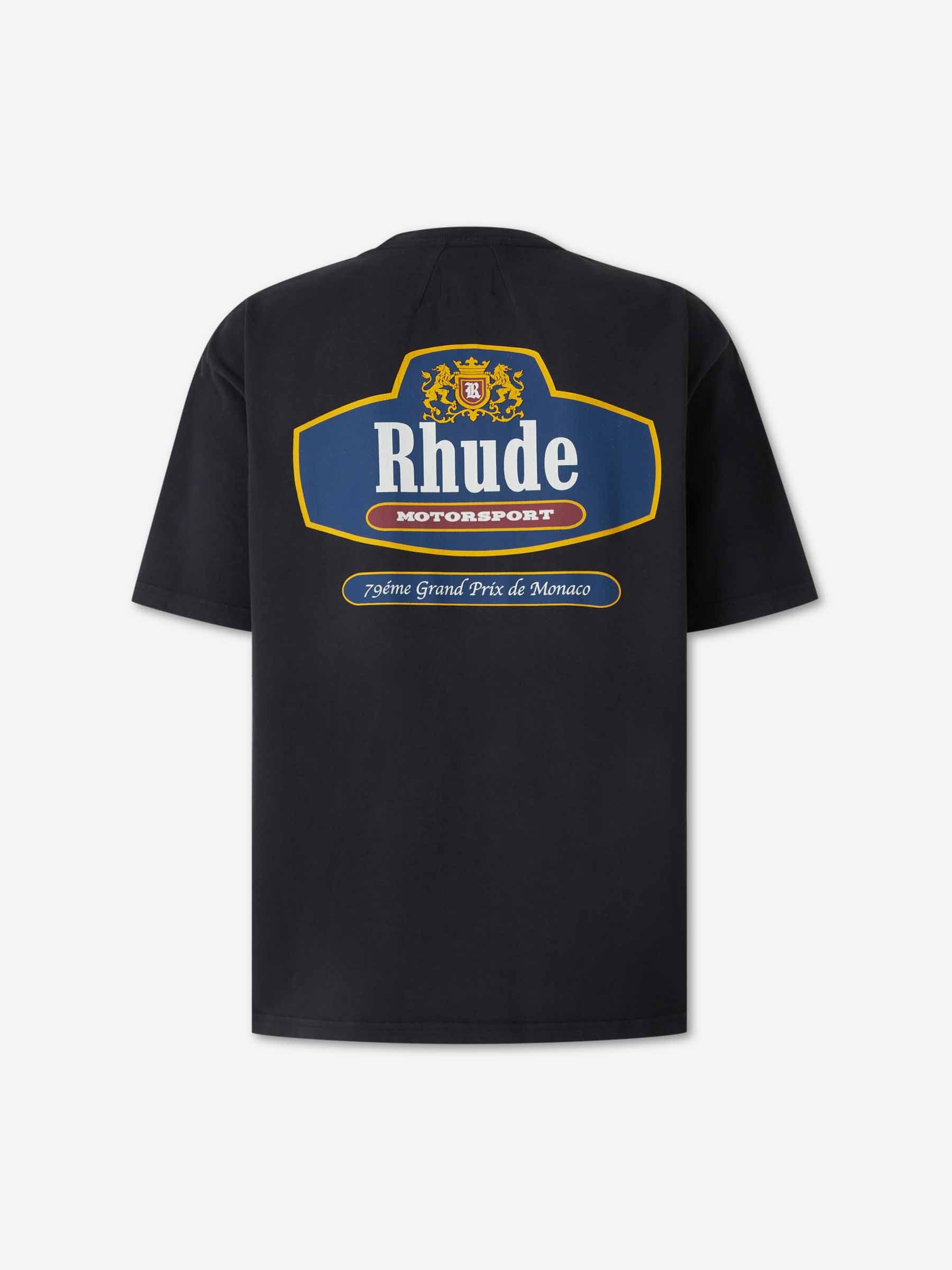 Rhude Hombre Barcelona Camiseta Cuello Redondo color Azul Noche sku 553-004796 01 - Foto 2