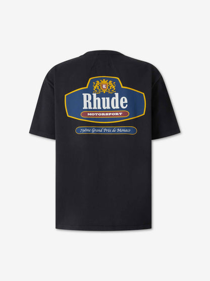 Rhude Hombre Barcelona Camiseta Cuello Redondo color Azul Noche sku 553-004796 01 - Foto 2