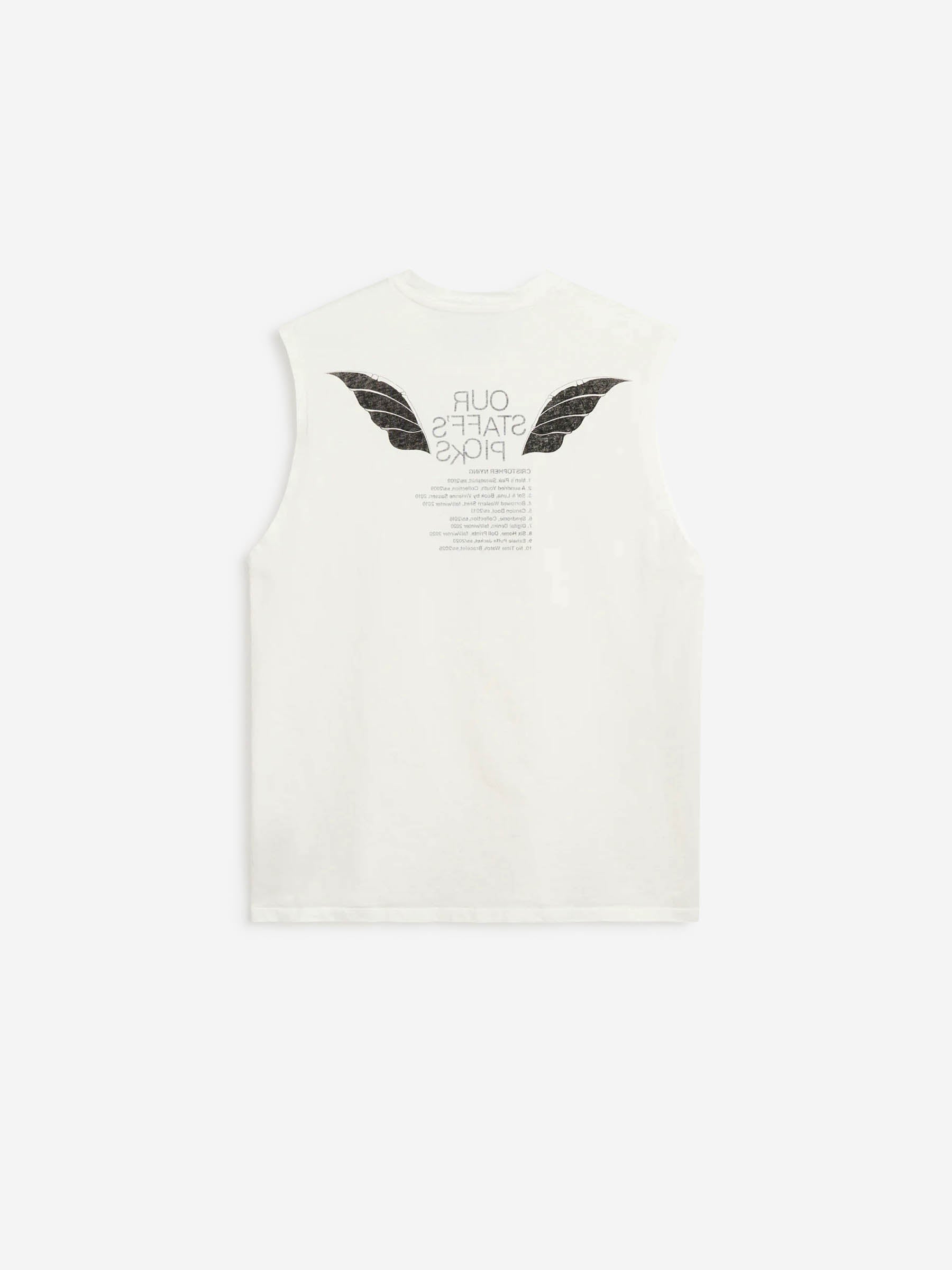 Outlet online Our Legacy Hombre Camiseta Tirantes Breathe color Blanco sku 553-004800 01 - Foto 4