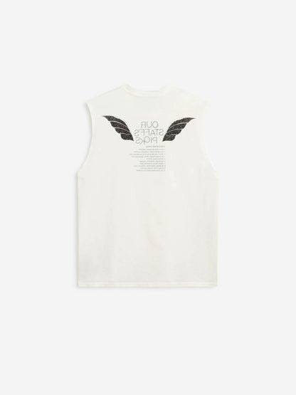 Outlet online Our Legacy Hombre Camiseta Tirantes Breathe color Blanco sku 553-004800 01 - Foto 4