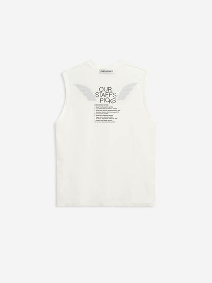 Outlet online Our Legacy Hombre Camiseta Tirantes Breathe color Blanco sku 553-004800 01 - Foto 5