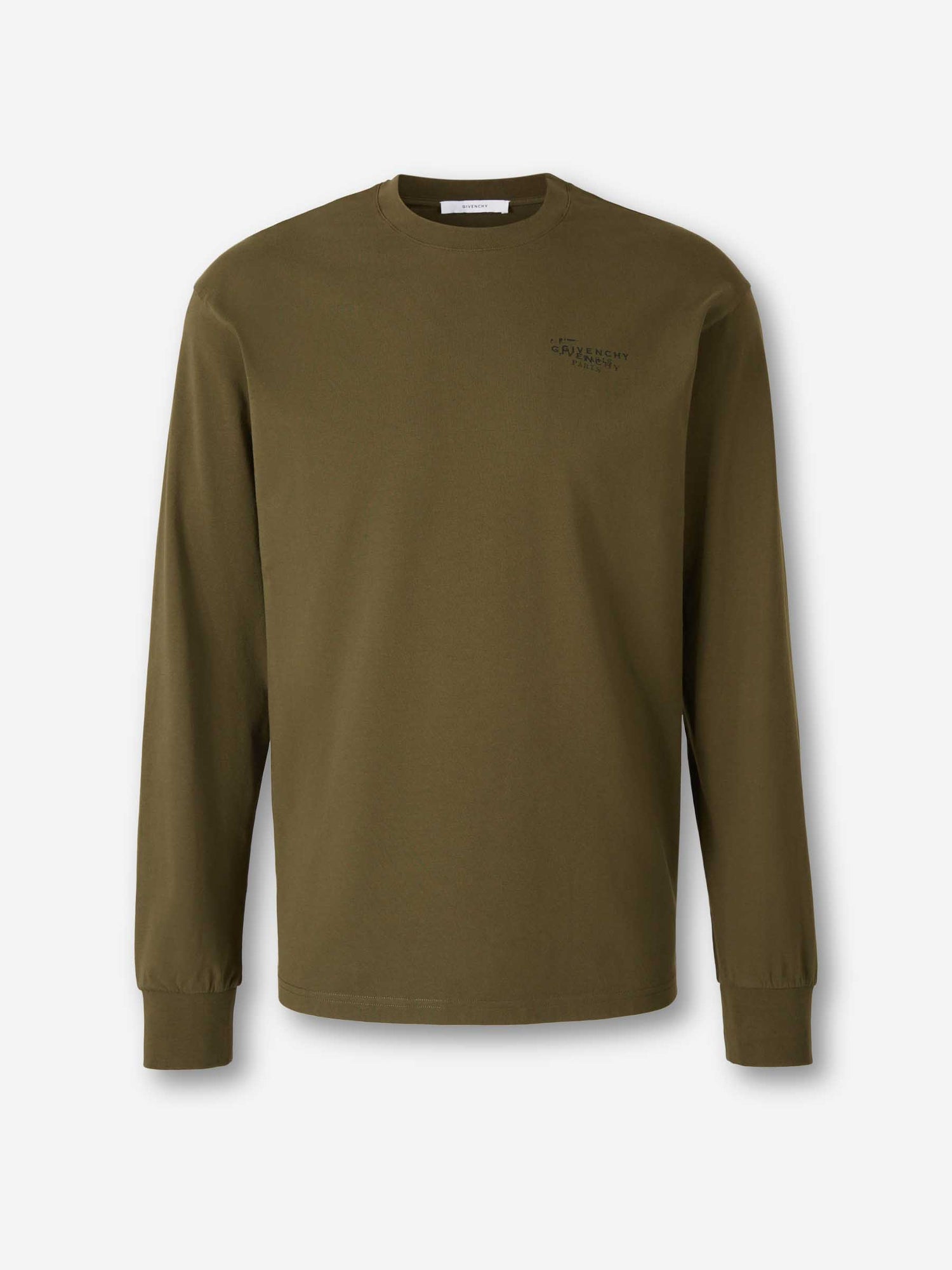Outlet online Givenchy Hombre Camiseta Stamp color Verde Militar sku 554-000017 01 - Foto 1